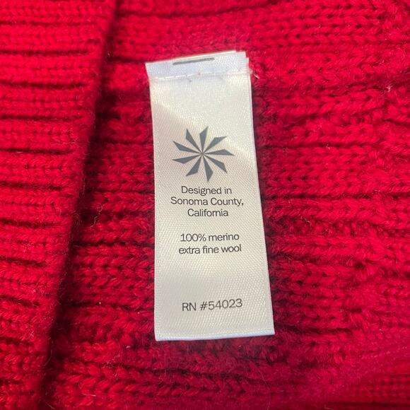 Athleta Cable Knit 100% Merino Wool Outdoor Coastal Hooded Borealis Dress Sz XS - Picture 5 of 5